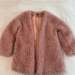 POL Blush Faux Fur Jacket